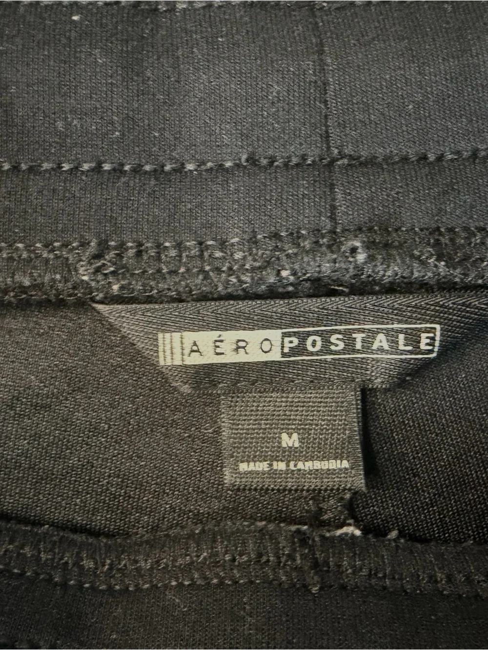 Aeropostale Men's Black Slim Jogger Sweatpants